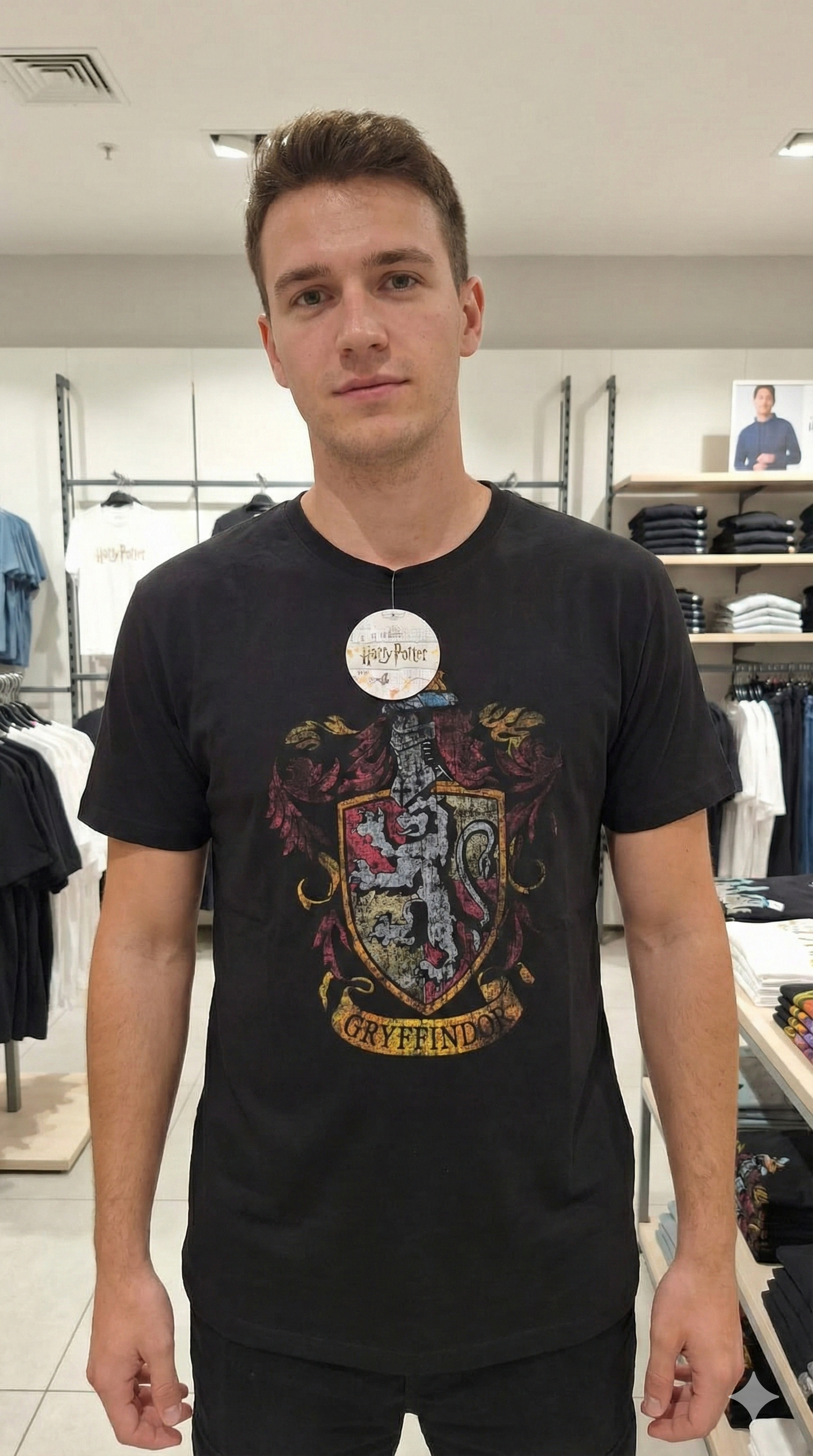 T-shirt Harry Potter - Stemma Grifondoro "Vintage Edition"