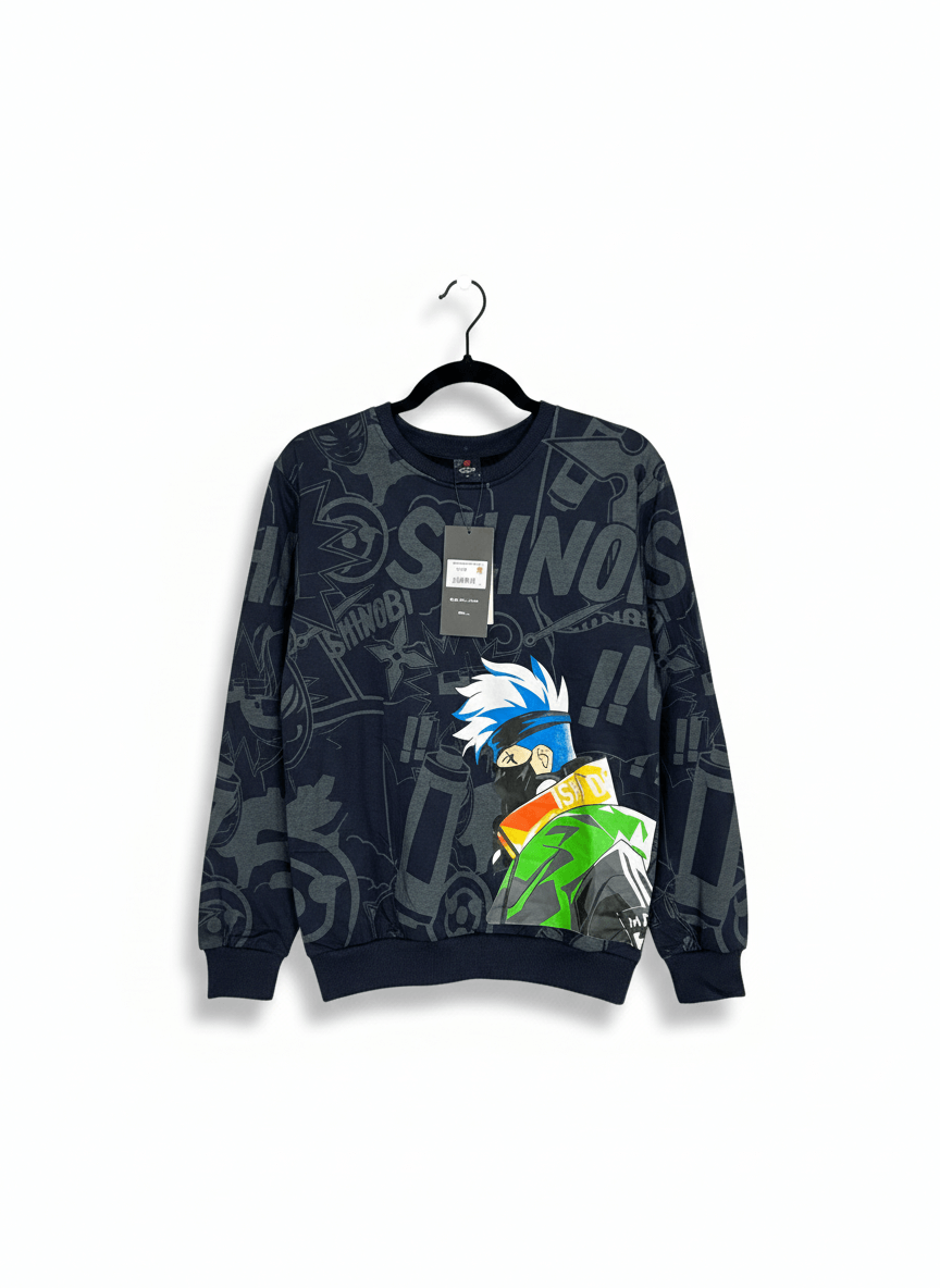 Felpa Girocollo "Shinobi" - Stile Urban Anime