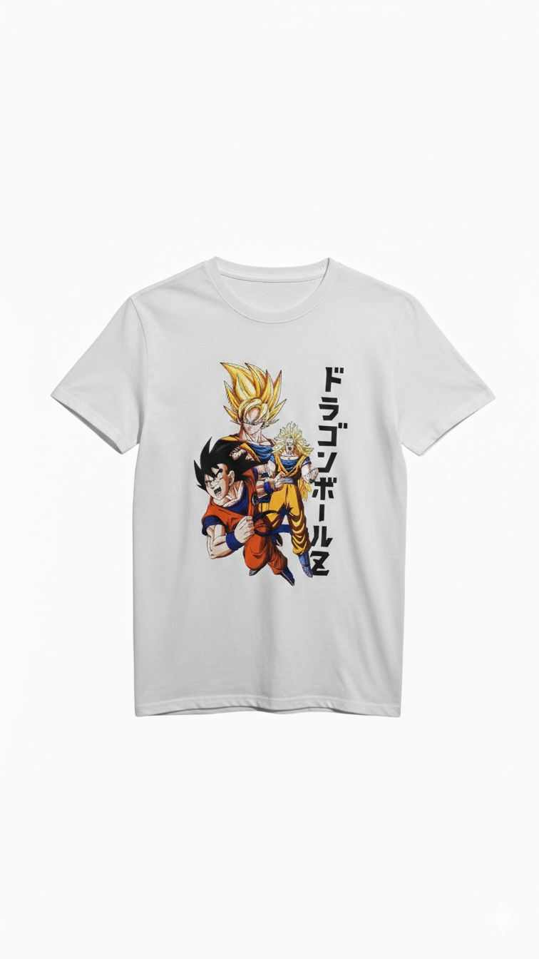 T-Shirt Dragon Ball Z – Edizione Leggendaria "Goku Transformations"