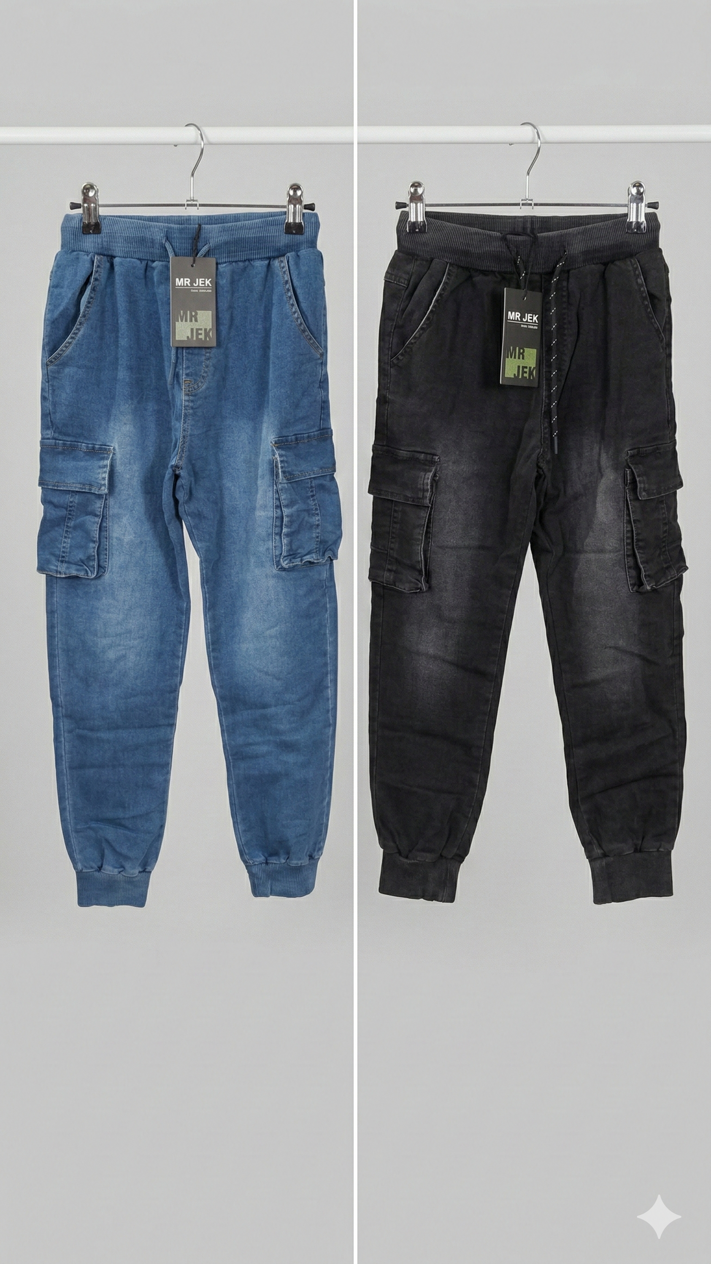 Pantalone Jogger Cargo in Denim Bambino – Il Perfetto Mix tra Streetwear e Comfort