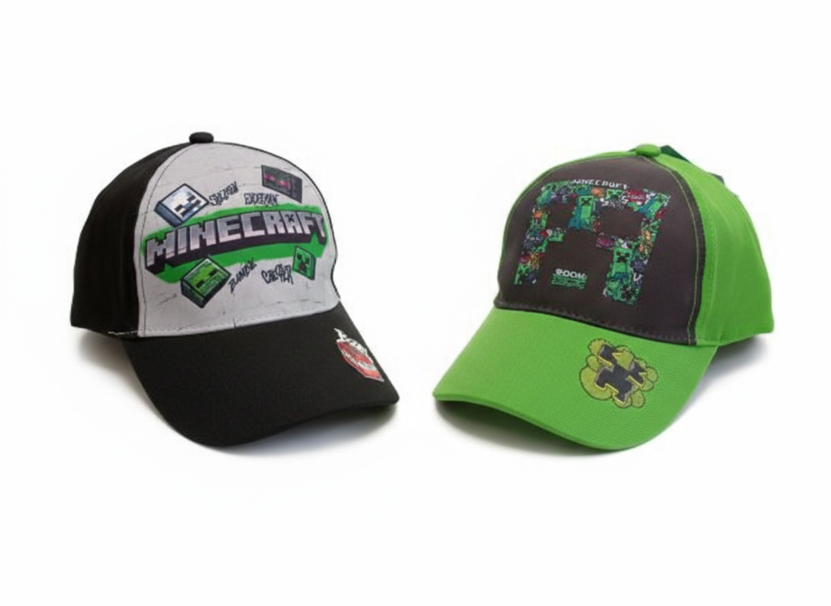 Set Cappellini Baseball a Tema Minecraft