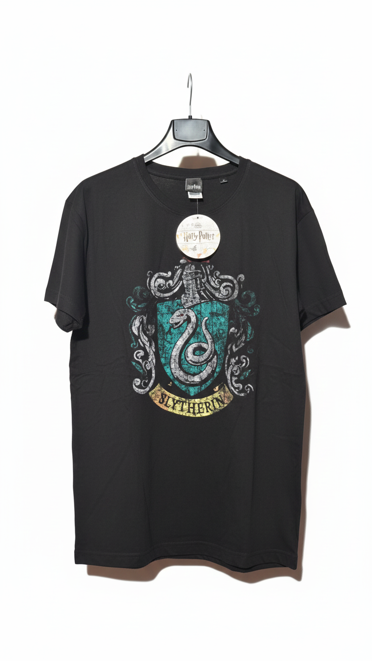 T-Shirt Slytherin (Serpeverde) – Edizione Vintage Hogwarts House Pride