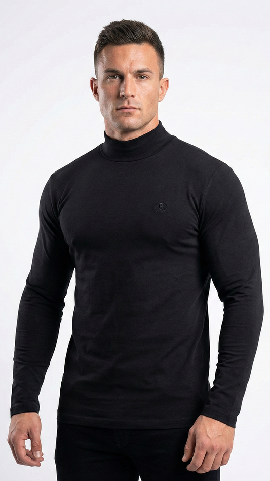 Lupetto Uomo Be Board Basic – Nero Manica Lunga