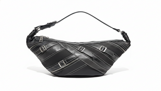 Borsa a Spalla Desigual "Urban Biker" Patchwork – Nero