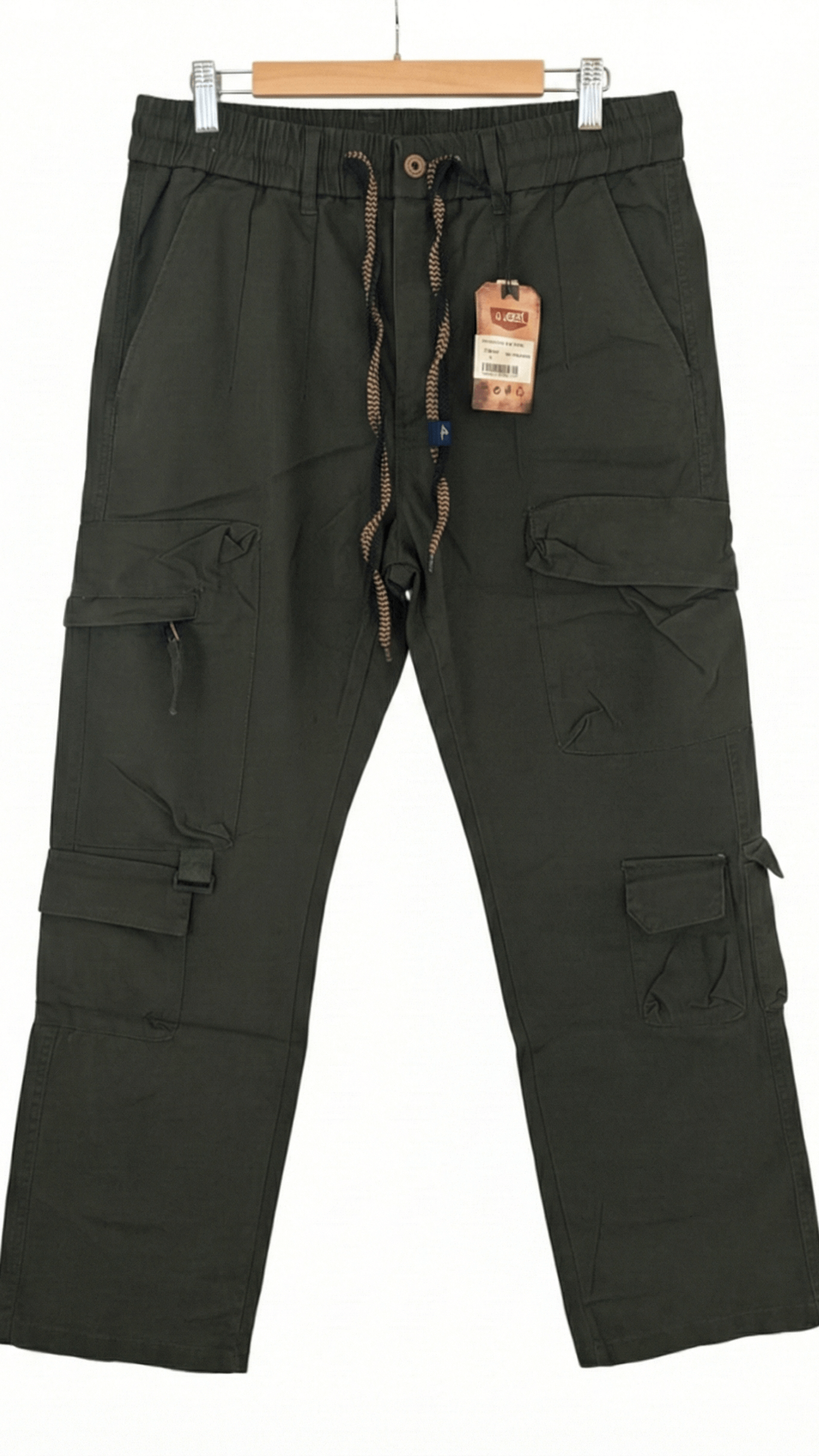 Pantalone Cargo Utility – Verde Militare