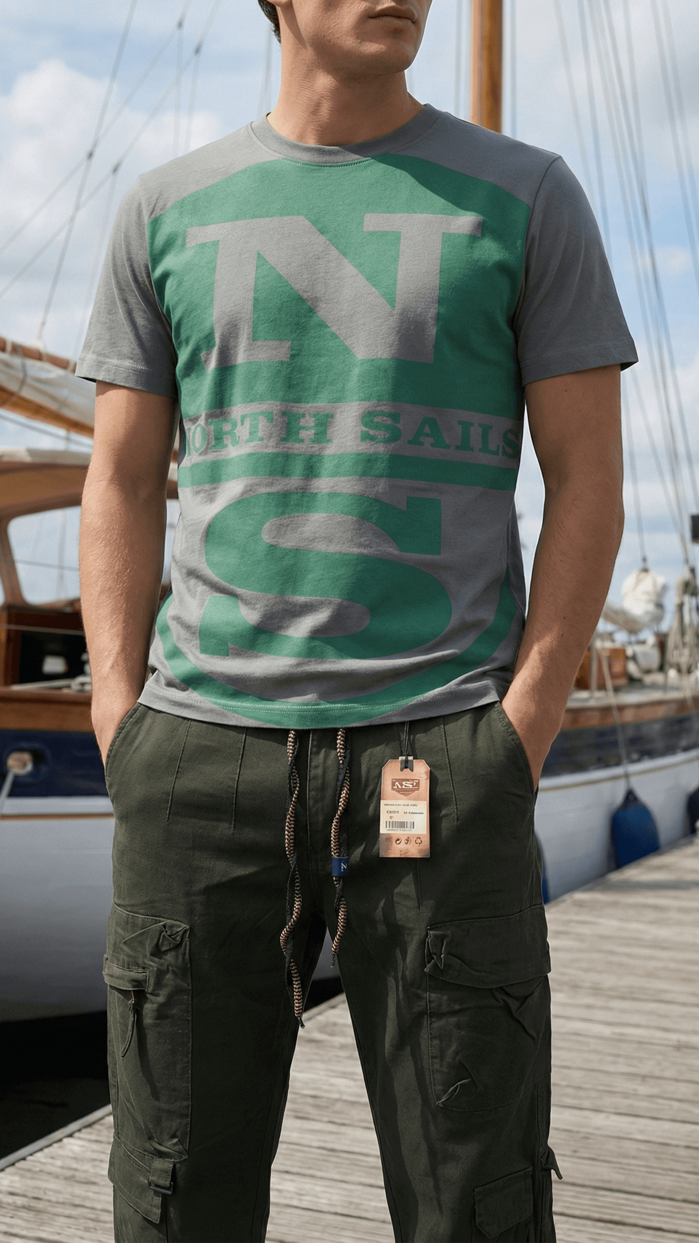 Pantalone Cargo Utility – Verde Militare