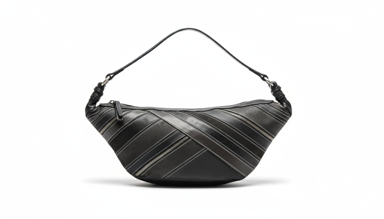 Borsa a Spalla Desigual "Urban Biker" Patchwork – Nero