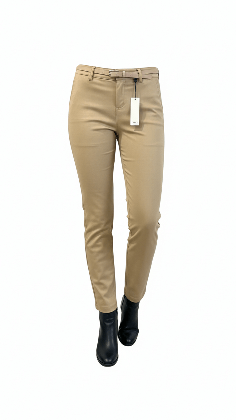 Pantalone Chino a Sigaretta con Cinturino