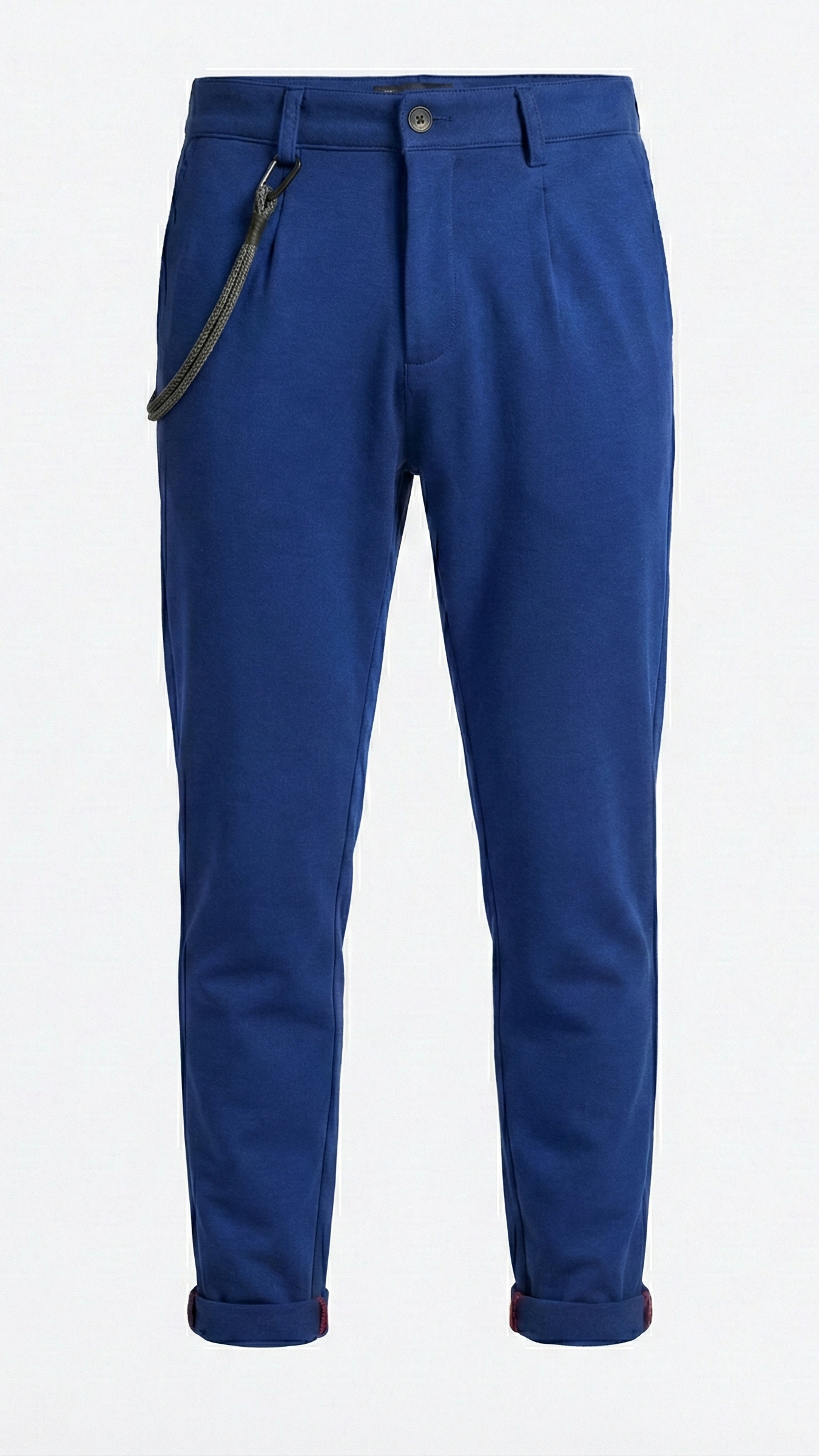 Pantalone Chino "Urban Comfort" con Accessorio a Catena
