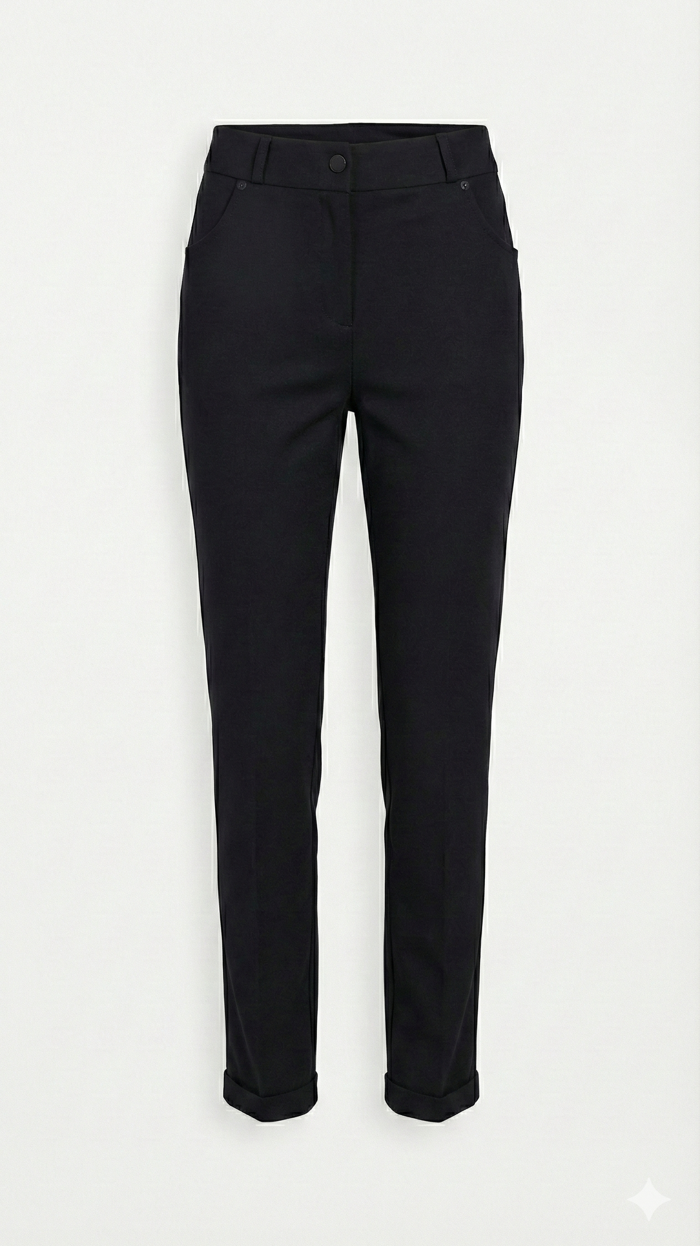 Pantaloni Neri Modello 5 Tasche "Comfort Fit"