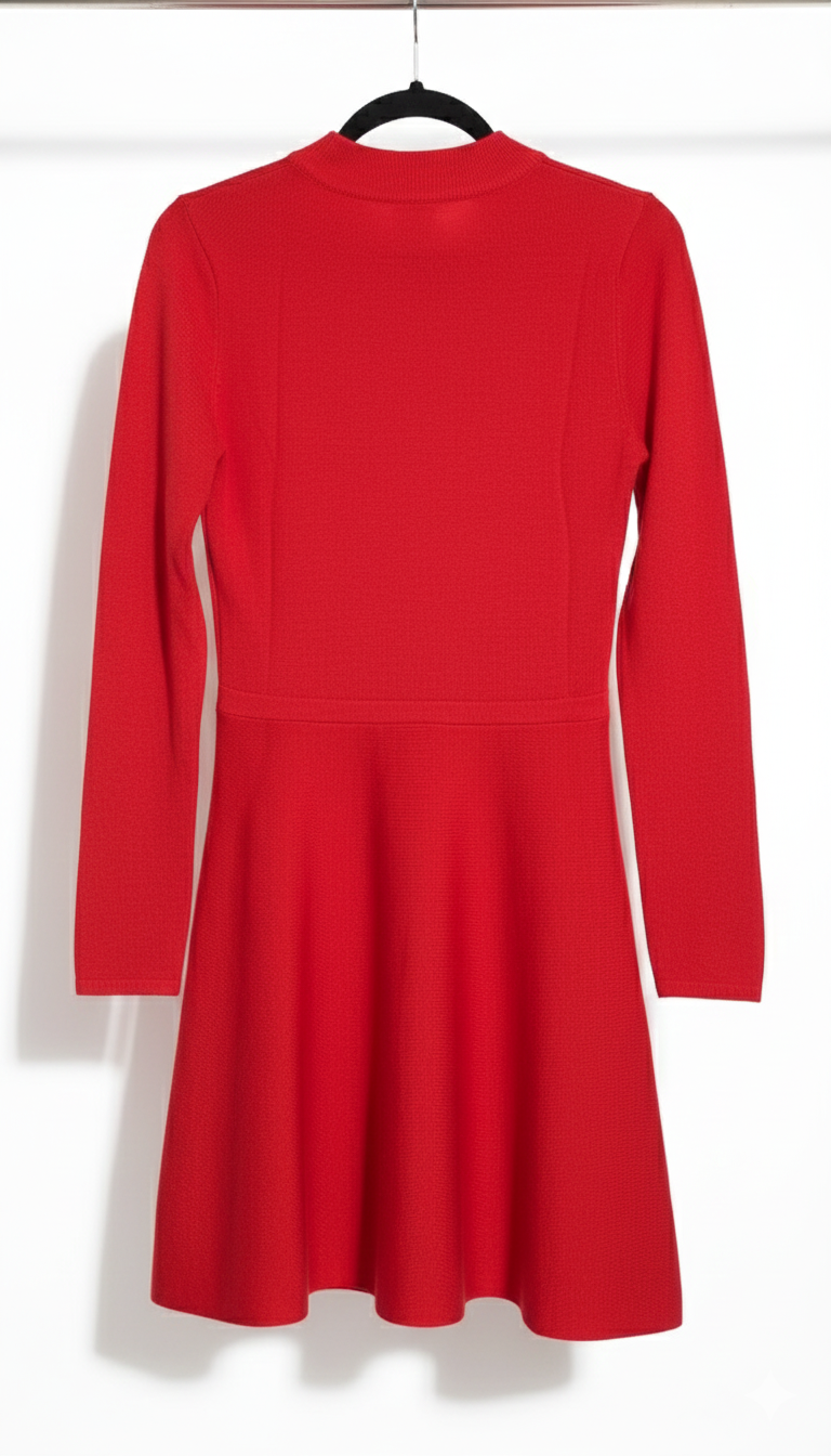 Abito in Maglia Rosso Rubino KNIT MIX