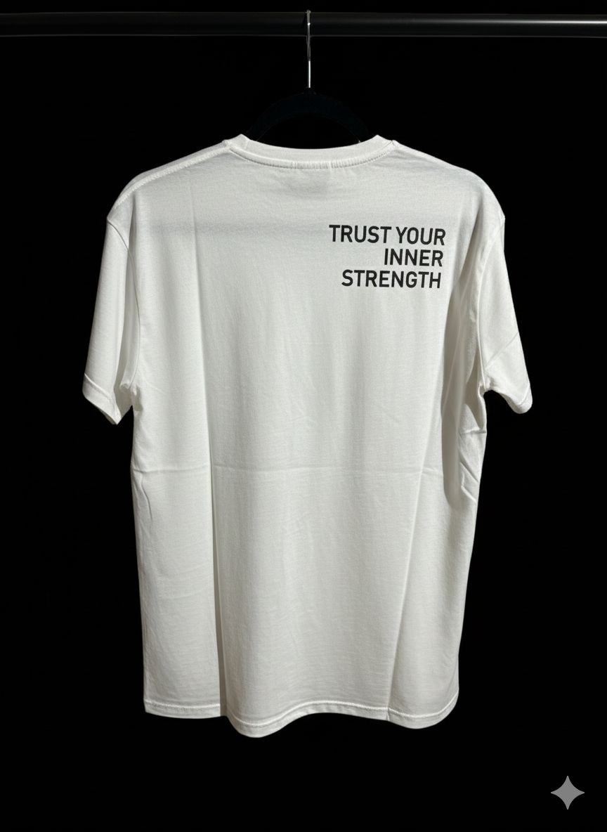 T-Shirt Girocollo "Meed Milano" - Nero - Bianco