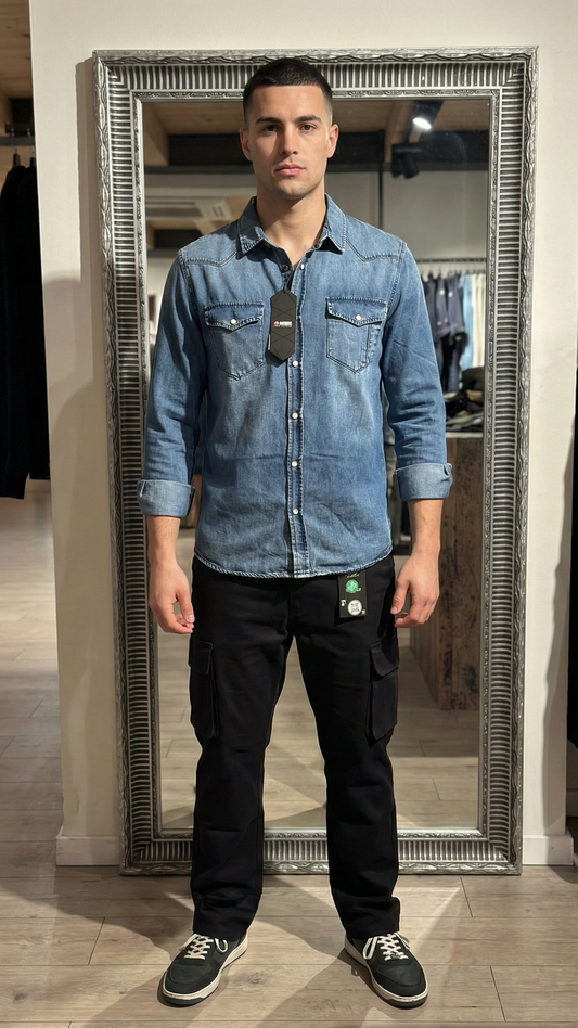 Pantalone Cargo Nero "Flex Comfort" – Stile Urban e Massima Comodità