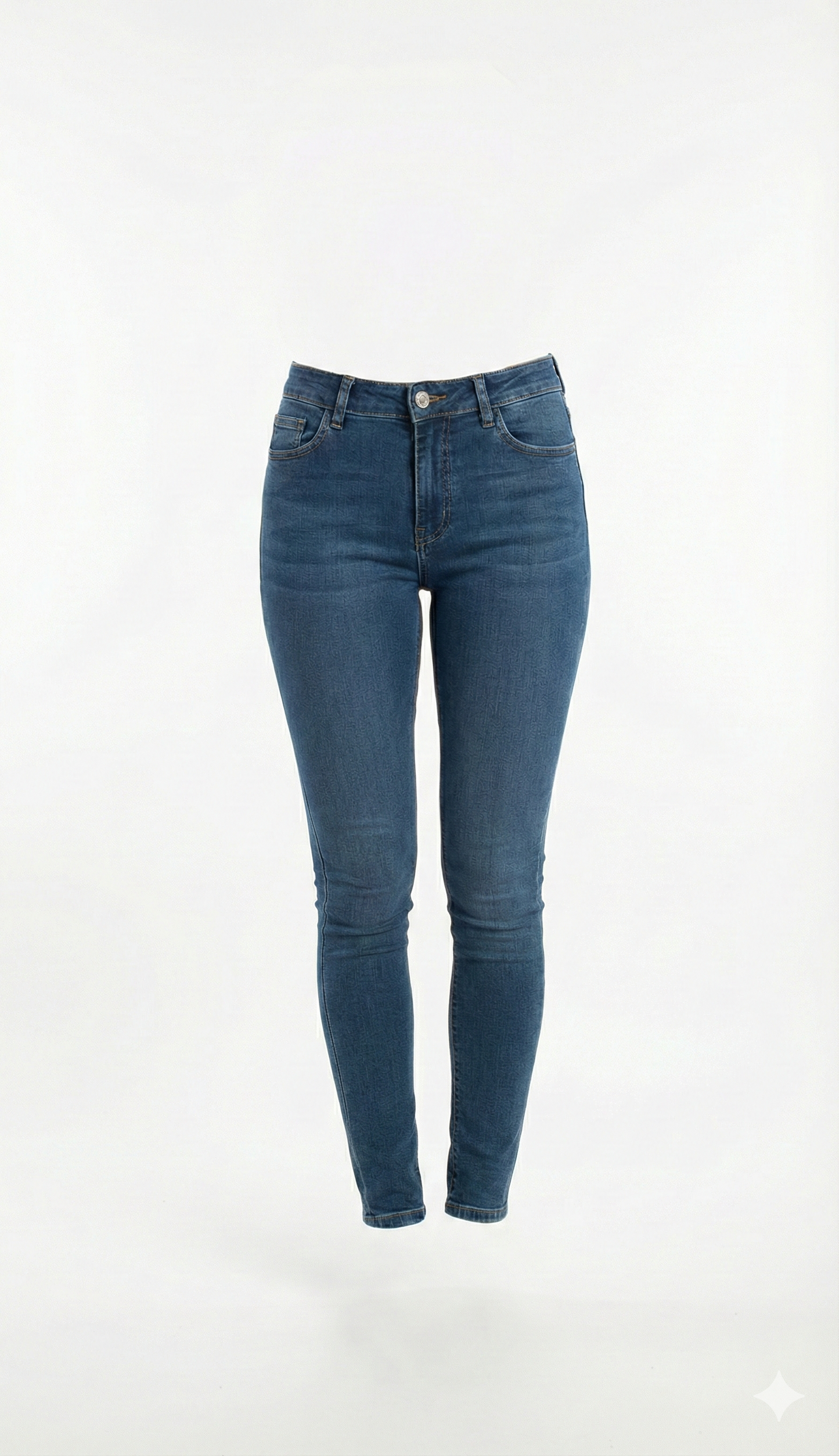 Jeans Skinny Fit Rifle in Denim Blu Medio – Il Tuo Nuovo Mai-Più-Senza