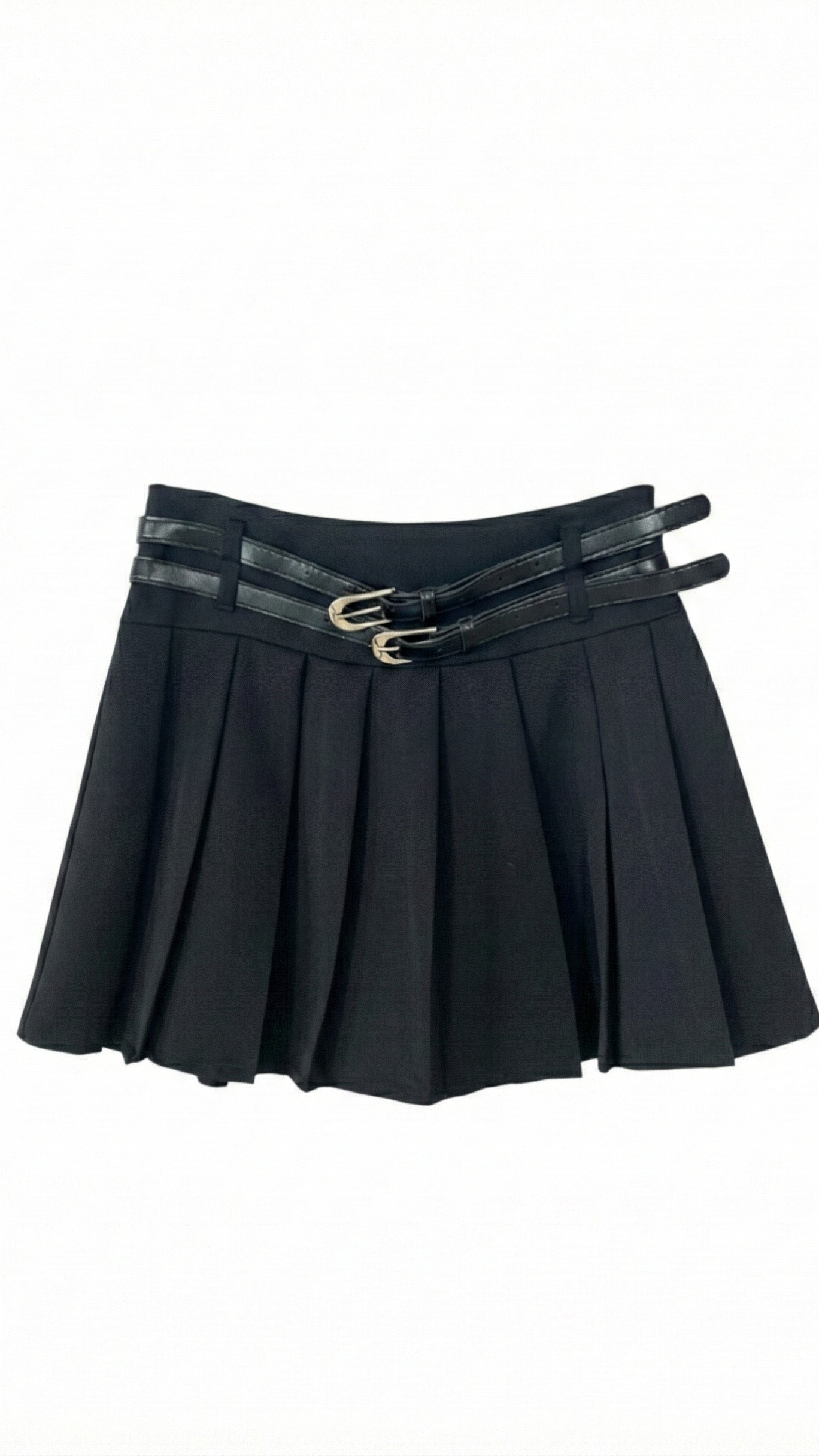 Minigonna "Urban Chic" a Pieghe con Doppia Cintura
